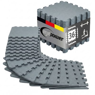36 Stuks Fitness Puzzelmat 30x30cm - Beschermmat Sportvloer Vloertegels Home Gym Apparatuur Training