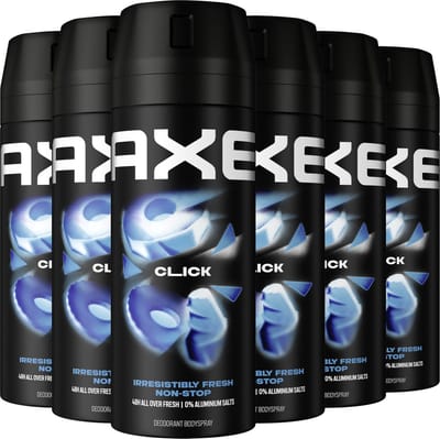 AXE - Deodorant Bodyspray - Click - 6 x 150 ml - Voordeelverpakking