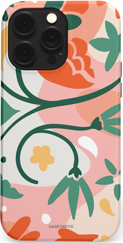 Casetastic Hoesje Geschikt voor Apple iPhone 14 Pro Max Magsafe - Stijlvolle Beschermende Duo-layer Case - Bloesem Pastels