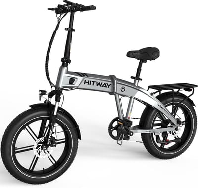 Hitway Elektrische Fiets BK9SR - 26*4.0 Inch Fatbike - Mountain Snow EBike met Afneembare 48V 15Ah Lithium Batterij - City Commuter E-Bike met 250W Motor - Maximale Actieradius tot 90-120 KM - Compatibel met APP en NFC
