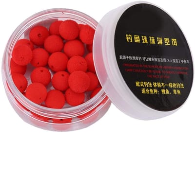 Dailygoods- Drijvend Lokken 30 stuks - Foam Pop Up Pellets - Aas voor Karpervissen - 10/12mm - Aardbei/Smaak - Hoog drijfvermogen - Visaas