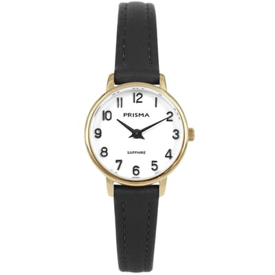 Prisma Horloge P.1733 Dames Edelstaal Saffierglas