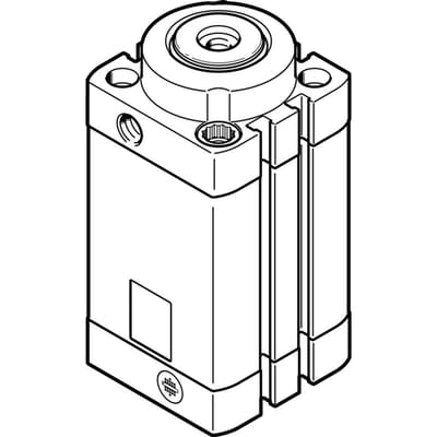 Festo Stoppercilinder 40mm Boring 20mm Slag Dubbelwerkend - 576132 - P2EZY
