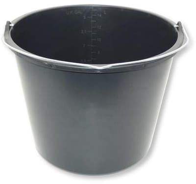 Stabiele Bouwemmer 16 Liter met Handvat en Schaalverdeling