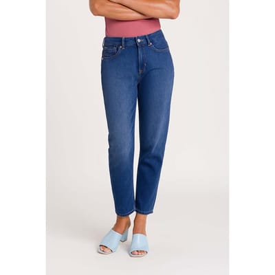 Kings Of Indigo Caroline Cropped Quennell Dark Used Size: W25L29 | Straight Outlet | Dames | Blauw