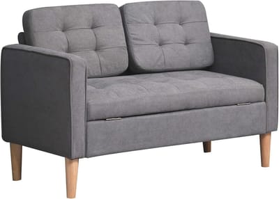 2-zitsbank met opbergruimte en comfortabele kussens - Perfect voor compacte ruimtes