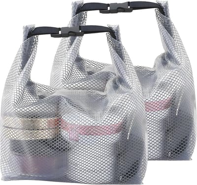 2 stuks make-uptas, waterdicht, toilettas voor dames en heren, groot, doorzichtige toilettas, groot, EVA reistas, cosmeticatas, make-uptas, douchezak met draaggreep, voor waszak, reizen, kamperen