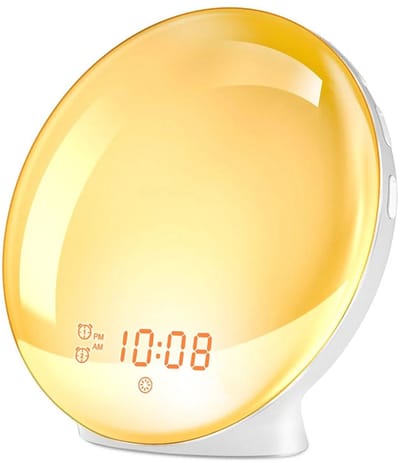 Wake Up Light met 7 Verschillende Kleuren - Digitale Wekker - FM Radio - Nachtlampje