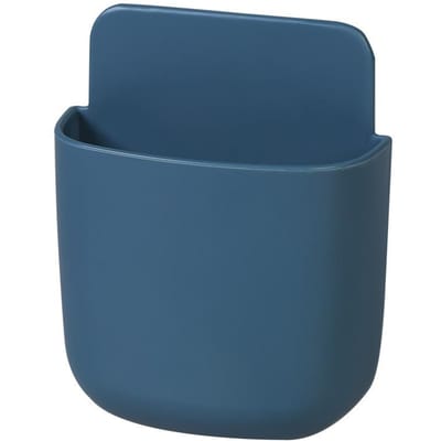 Bureau Wandgemonteerde Opbergdoos met Sticker Penhouder Slaapkamer Badkamer Organizerdoos School Schrijfwaren blue