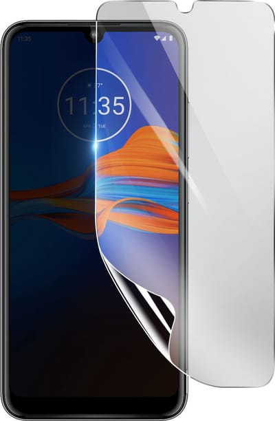 3mk, Geschikt voor Motorola Moto E6 Plus, Schokbestendige Hydrogel Screenprotector, Transparant