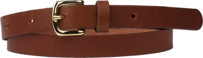 Petrol Industries Riem Meisjes - Broekriem - Leer - Cognac - 65 cm