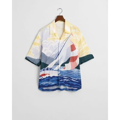 Gant Overhemd Relaxed Scenery Sailing Multicolor / male