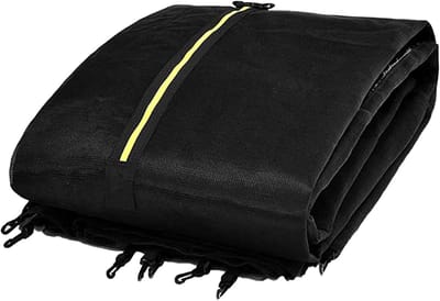 Trampoline Veiligheidsnet - Beschermhoes Omheining - Veilig Springen Buiten - Universeel Compatibel - 1.83 - 3.06 m - Zwart