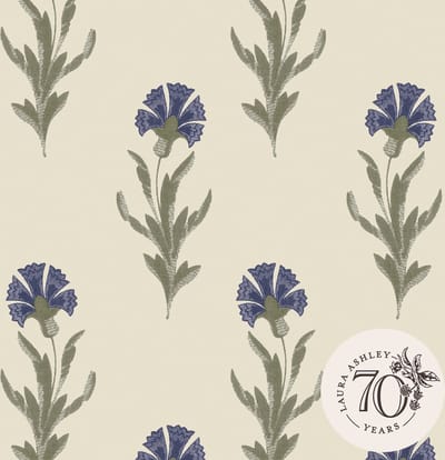 Laura Ashley Dandelion Behang - Bloemen - 10mx52cm - Paars