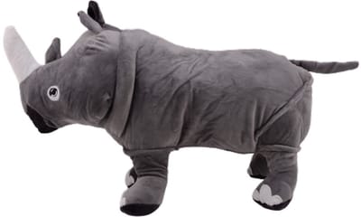 Pluche neushoorn knuffel 50 cm speelgoed knuffeldier.