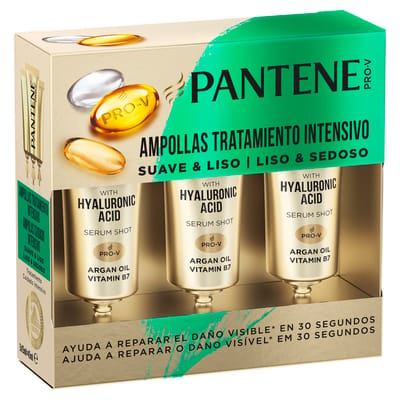 Ampoules Cheveux - PANTENE - Suave & Liso - 3 x 15 ml - Pour Femme - Soin Intensif