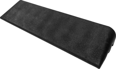 Stoeprandhelling - Oprijdorpel Rubber - Barrièrevrij Maken - Geïntegreerde Drainage - 100x25x11 cm - Zwart