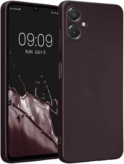 kwmobile metallic telefoonhoesje van TPU - geschikt voor Samsung Galaxy A06 - Flexible case voor smartphone - In metallic braam