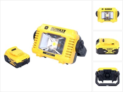 DeWalt DCL 077 Oplaadbare LED-werklamp 12 V 18 V 2000 lm IP54 + 1x oplaadbare batterij 5,0 Ah - zonder oplader