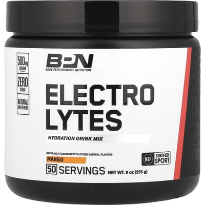 BPN, Elektrolyten, Rehydratiedrank Mix, Mangosmaak, 9 oz (255 gr)
