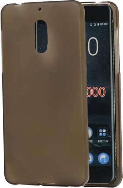 BestCases.nl Nokia 6 TPU back case hoesje transparant Grijs