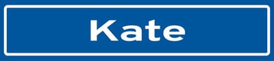 Fotofabriek Straatnaambord Kate | Straatnaambord met naam | Cadeau Kate