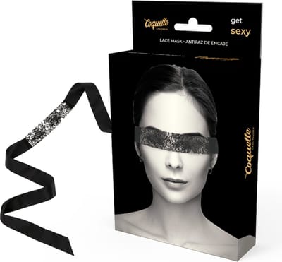 COQUETTE ACCESSORIES | Coquette Chic Desire Lace Mask Black | BDSM | Bondage | Fetish | Kinky | Woman Mask