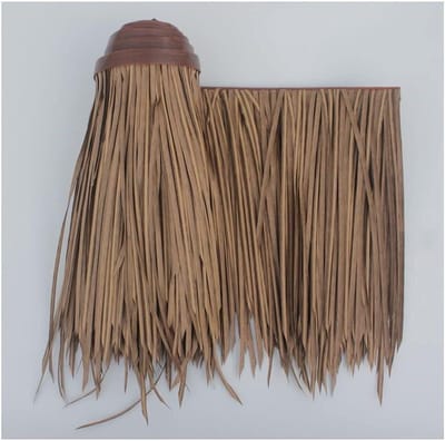 Kunstpalm rieten dakbedekking - Rieten dakrol - Decoratieve daken - Levendig realistisch uiterlijk - 0.5 x 1 m - Geel