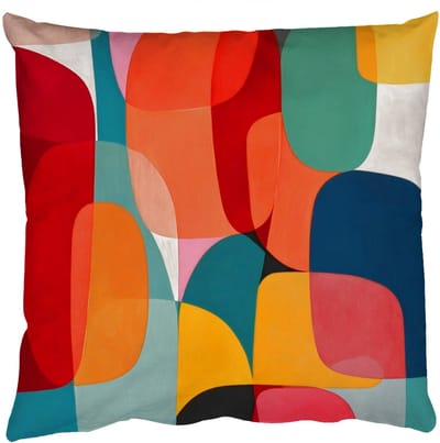 Sierkussens - Kussentjes Woonkamer - 50x50 cm - Vormen - Kleurrijk - Abstract - Vlakken