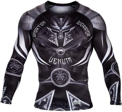 Venum Kleding Gladiator 3.0 Rashguard L/S Zwart Wit - L