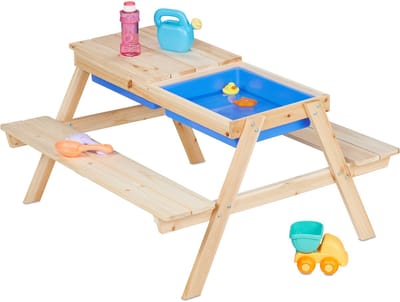 Picknicktafel kinderen - 2 teiltjes - 50 x 89 x 86 cm - zithoogte: 27 cm - hout