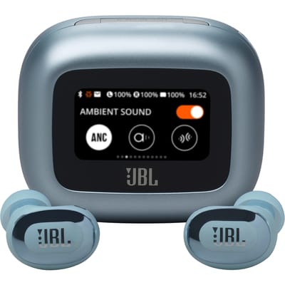 JBL Live Buds 3 - Draadloze Noise Cancelling Oordopjes - Bluetooth Oortjes - In-ear - Smart Charging Case met Display - 40 uur batterij - Blauw