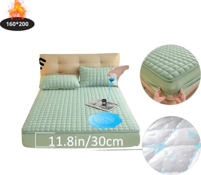 Nivard Waterdicht Hoeslaken - Beddengoed - Fitted Sheet - Bed - Lichtgroen 160x200