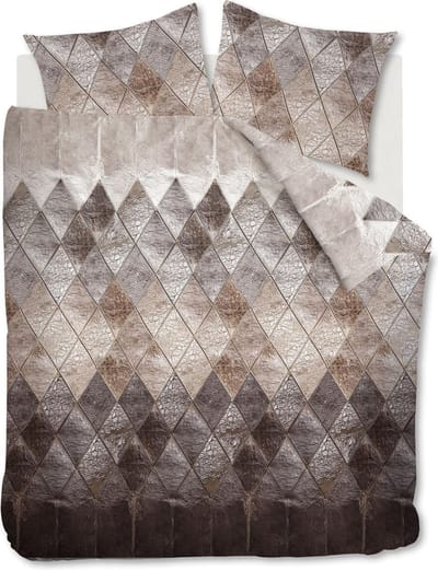 AHWM Leather Dekbedovertrek - Tweepersoons - 200x200/220 cm - Natural