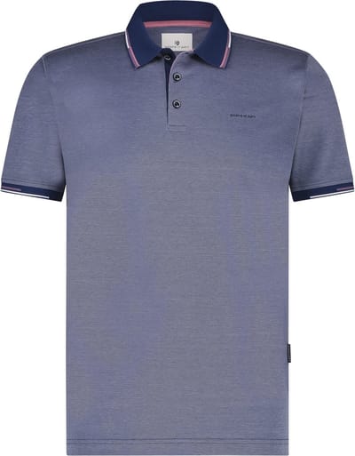State Of Art Pique Polo Kobaltblauw - Maat M - Heren