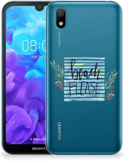 Huawei Y5 (2019) Telefoonhoesje met Naam Boho Beach
