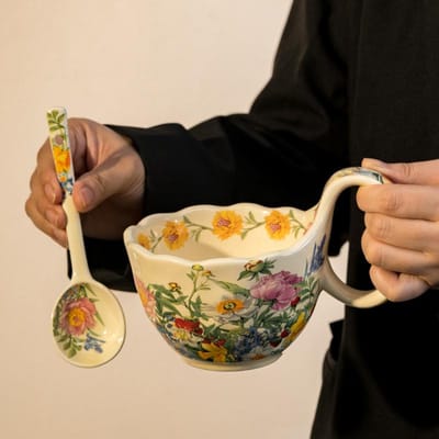 Lichte Luxe en High-End Keramische Mokken Grote Capaciteit Waterbekers Kantoor Koffiekopjes Verjaardagscadeaus voor Beste Vrienden en Souvenirs 450ml brown