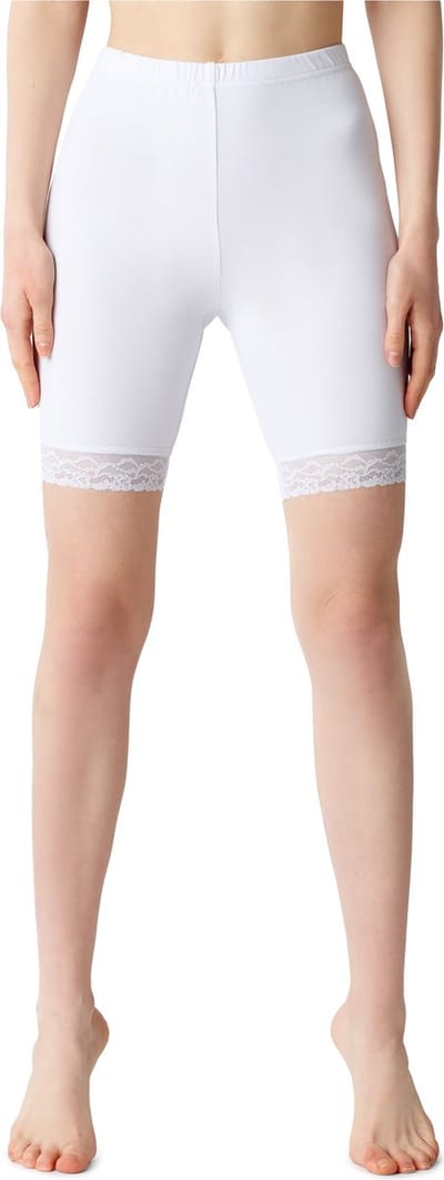 Bellivalini BLV-BLV50-216-LE Dames Leggings - Sport - Vrijetijdsbroek - Kort - Viscose - Sporbroek - Yogabroek - Wit - XS