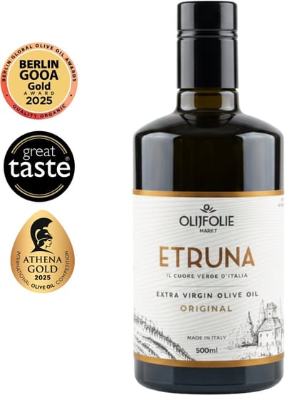 ETRUNA - Extra Vierge Olijfolie - Italiaanse Olijfolie - Hoog Polyfenol - Vroege oogst- Laag Zuur -
