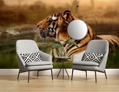 Fotobehang Tiger DD114693 A.S. Création XXL 5 | Fotobehang