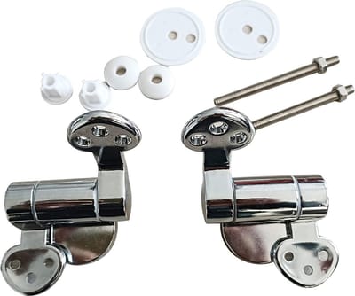 Toiletdeksel accessoires - scharniervangers - zinklegering reservescharnieren - universele deksel - vervangende bevestiging - wc-bril reserveonderdelen. Wc bril