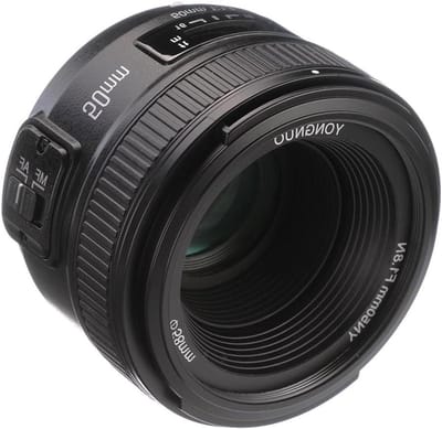 Allecto Plus - Standaard Prime Lens 50mm F1.8 voor Nikon DSLR Camera's met Grote Diafragma - Handmatige Scherpstelling AF MF - Fotografie Accessoire