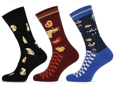 Sokken Teckel 3 paar biergarten limited edition - Maat 40-46 - Grappige Sokken Bier - Leuke Huissokken Heren - Gekke Cadeaus Drank - Cadeautjes Volwassenen - Funny Socks - Cadeau voor Mannen Papa Vader - Vaderdagcadeau Verjaardag