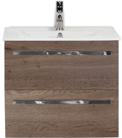Seville Badmeubelset 60 cm - Tabacco - Keramische Wastafel Wit Enjoy