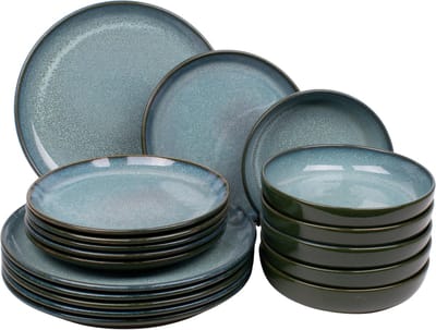Kade 171 Evora serviesset 18-delig 6 personen - Portugees stoneware groen