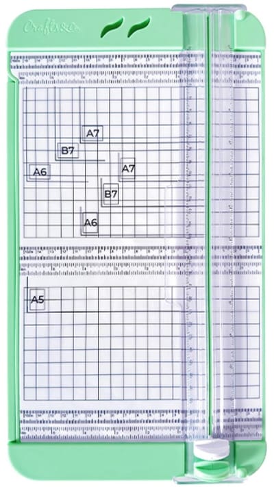 Papiersnijder A3 en A4 - Papier Snijmachine - Knutselen voor Volwassenen en Kinderen - Rolsnijmachine - Knutselspullen - Snijden en Rillen - 38x21x3 cm - Groen - Crafts&Co