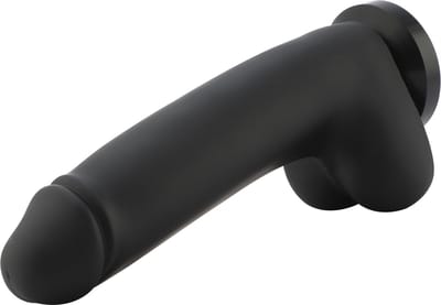 Dildo XL BBC Zwart Opzetstuk 29 cm KlicLok en Zuignap