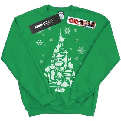 Star Wars Heren Kerstboom Sweatshirt (Iers Groen)