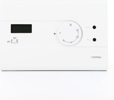 PERRY -SLIM white wall kamerthermostaat 230V nachtverlaging