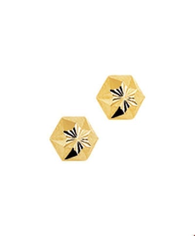 Huiscollectie 4009273 Gouden hoekige oorbellen